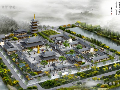 淳安寺庙建筑总体规划方案
